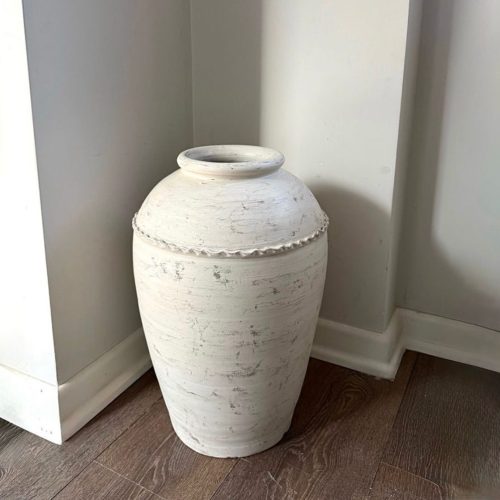 white vase