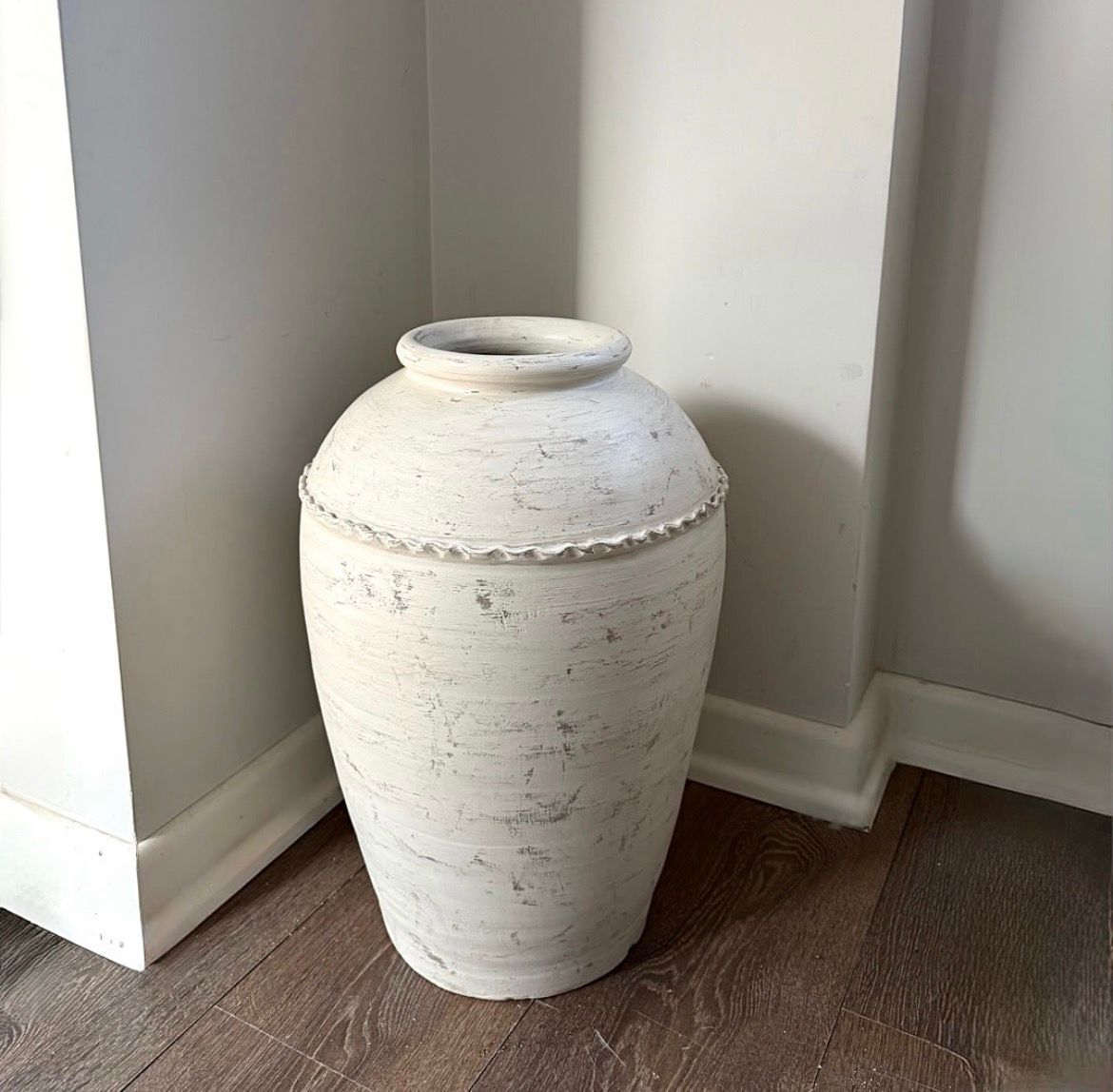 white vase